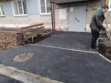 Ул. Экспериментальная, 6 ремонт входных групп.